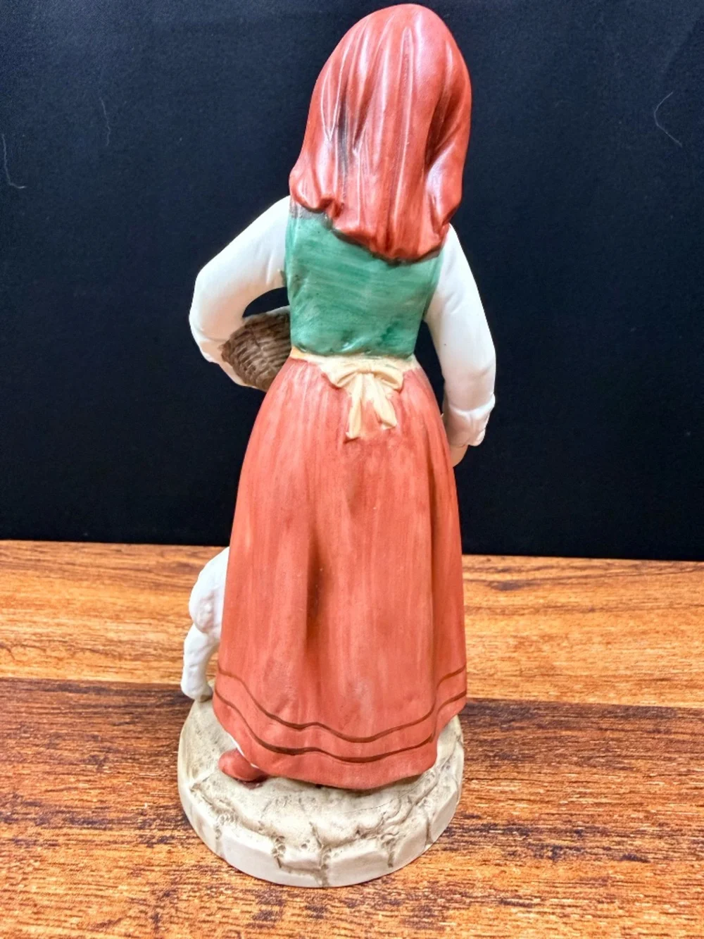 ARDALT LENWILE China Hand Painted Girl with Sheep Figurine